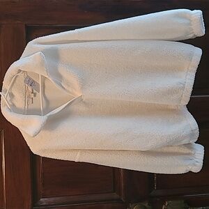 LOFT SHERPA PULL OVER SZ XL CREAM NWT